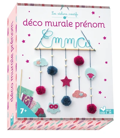Déco murale Prénom - coffret avec accessoires