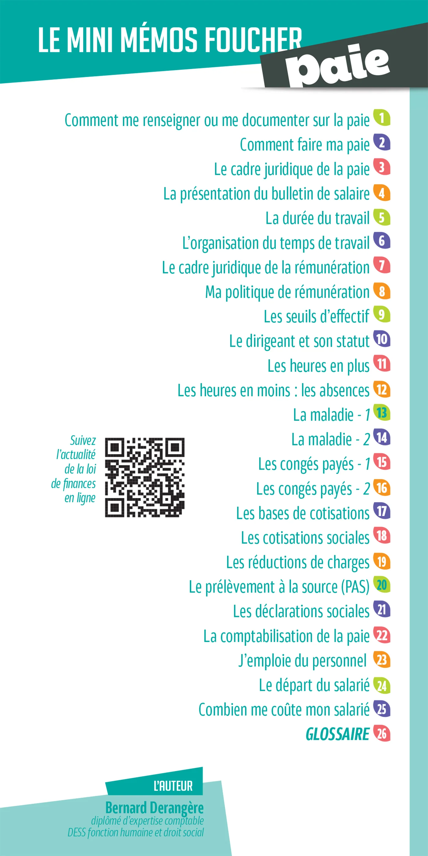 Les mini memos Foucher -  Paie - 9e édition - Révision - Image 3