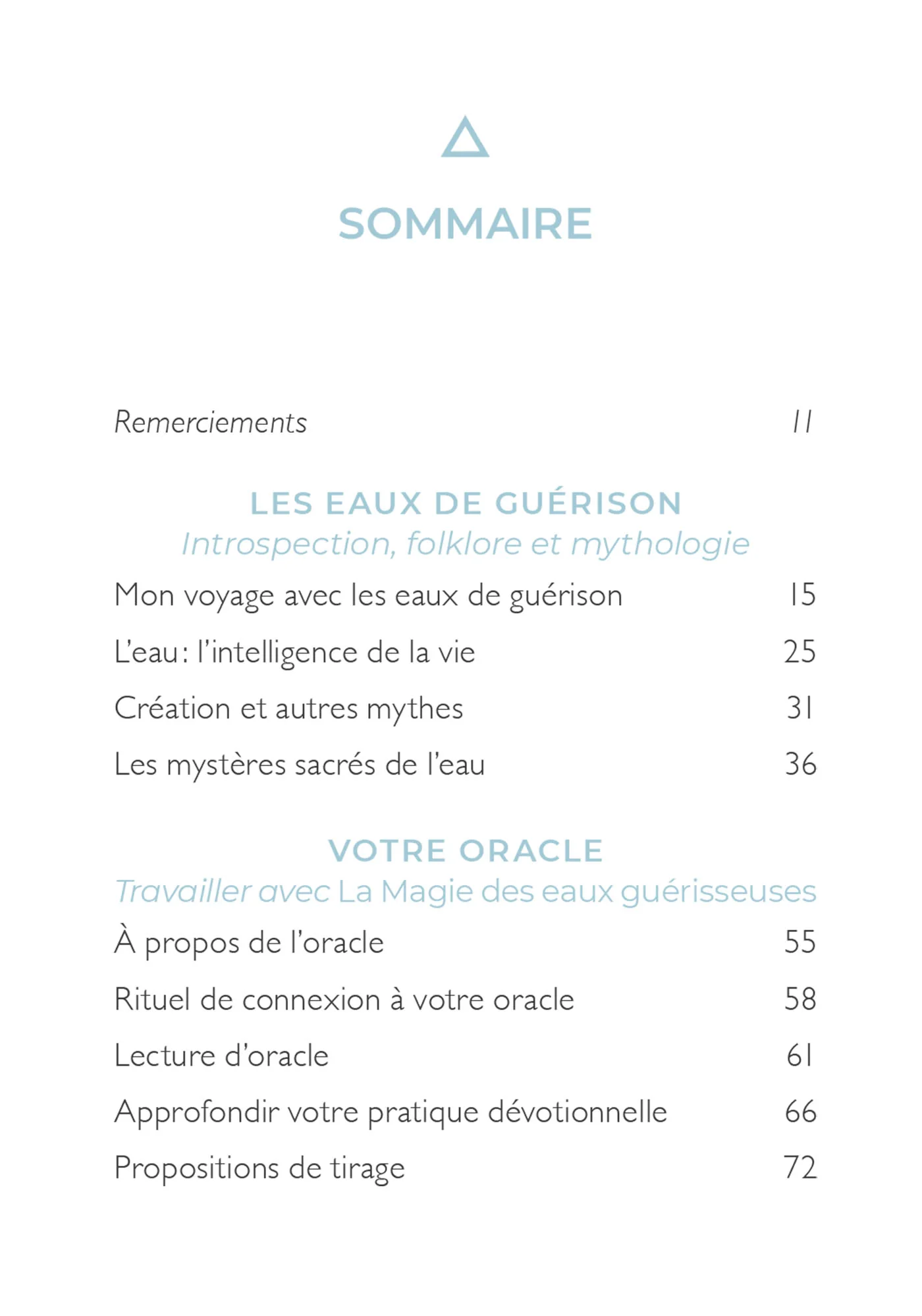 La Magie des eaux guérisseuses - Cartes oracle